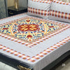 3D Printed Cotton Sutton Sticthed Bedsheets With Pillow Case